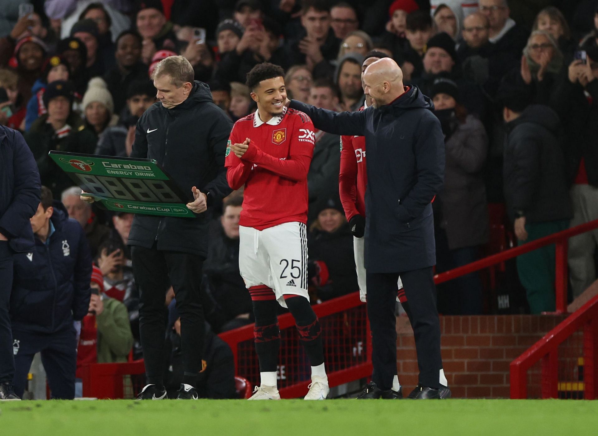 Jadon Sancho and Erik ten Hag